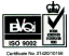 BVQI ISO 9002 Certificate No. 21420/10156